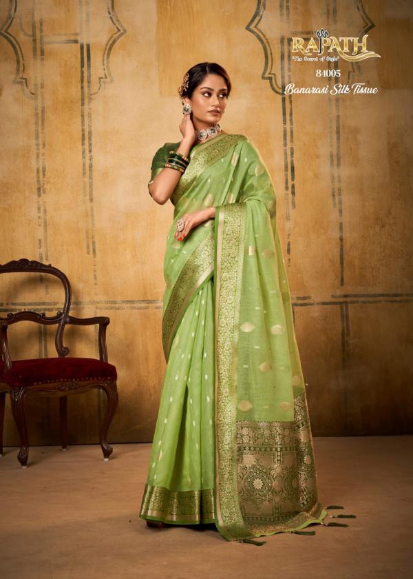 Rajpath Petals Banarasi Silk Traditional Tissue Saree Collection